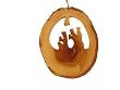 Olive Wood Wise Men Ornament