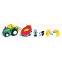 Wow - Bumpety Bump Bernie Friction Powered Tractor and Trailer Set With Farmer