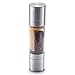 2-in-1 Salt and Pepper Grinder Set,Salt and Pepper Mill, Kitchen Supplies Adjustable Sleek Stainless Steel Grinder Two Mills Into One Dual Ended Design