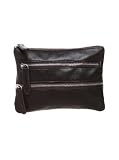Layla Rose 'Audrey' - 3 zip nude nappa leather purse Black