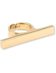 Giuseppe Zanotti Gold Finish Horizontal Ring