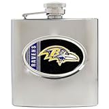 Baltimore Ravens NFL 6oz Stainless Steel Hip Flask