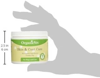 OrganicVet 11 Skin and Coat Care Powder Pet Food Topper, 60gm