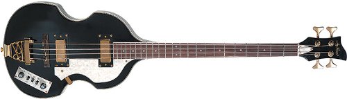 Jay Turser JTB-2B Violin-Shaped Bass Guitar - Black