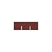 Dollhouse Miniature Red Square Asphalt Shingles, 177 Square Inches
