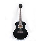 Austin Bazaar 41 Black Acoustic Dreadnought Guitar with Gig Bag