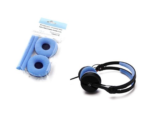 イヤーパッドセット Velour / カラー:sky (light blue) 【Sennheiser ヘッドホン HD-25対応交換パッド】　[楽器通販]　