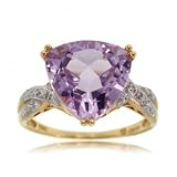 New Trillion Cut Amethyst Gold Ring
