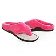 Isotoner Women's Cabanas Microterry Velour Hoodback Thong Slippers