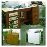 Arrow Model 98302 Sewing Machine Credenza with Airlift - Includes Free Custom Insert