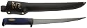 Marttiini Messer Finnisches Filiermesser, beschichtete Klinge, 23 cm, Kautschuk-Griff, Lederscheide 902923