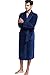 Bathrobe, Drowsy Cloud Soft Women Robe Plush Kimono Collar Bathrobe