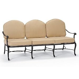 Villette Outdoor Sofa with Cushions - Wyndham Dune - Frontgate, Patio Furniture