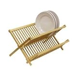 HDS Trading Dish Drainer Foldable Bamboo Finish - HDS Trading DD01018