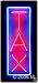 Neon Sign - Tax - Large 13