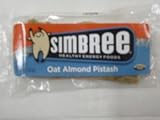 Simbree Energy Bars, Oat Almond Pistash 1.46oz (24 Bars)
