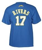 San Diego Chargers Philip Rivers Air Force Blue Reebok Player T-Shirt (Small)