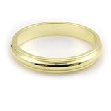 14K Yellow Gold Wedding Bands 3mm halfround edge