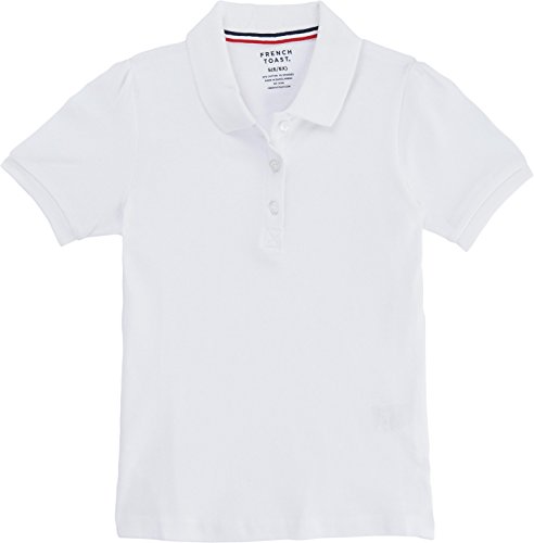 French Toast School Uniform Girls Short Sleeve Stretch Pique Polo Shirt