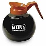 Bunn 06088.0003 Glass Coffee Decanter with Orange Lid- 12 Cup - 3 Pieces Per Case by Bunn
