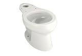 KOHLER K-4277-0 Wellworth Round-Front Toilet Bowl, White