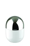 Review Typhoon Europe  / Typhooon Capsule Gloss White Glazed Ceramic Small Storage Canister with Stainless Steel Airtight Lid