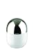 Typhooon Capsule Gloss White Glazed Ceramic Small Storage Canister with Stainless Steel Airtight Lid