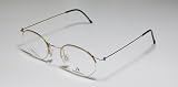 Blowout Sale: AUTHENTIC RODENSTOCK R2413 47-20-145 GOLD/BLACK RX-ABLE VISION LIGHT WEIGHT HALF-RIM THIN WIRE ARMS EYEGLASSES/GLASSES/FRAMES/SPECTACLES WITH CLEAR DEMO ROUND LENSES - mens/womens/unisex