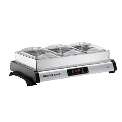Lentz BK4 Buffet King, Warmhalteplatte mit 3 separaten Beh�ltern G/N 1/3, digitale Einstellung f�r Timer und Temparatur