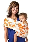 Hotslings Everyday Baby Pouch Sling Sateen Stretch Child Carrier, Cream Soda Size 4 (M)