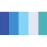 Quilled Creations Mixed Color Quilling Paper, 3/8-Inch, Blue, 100 Per Package