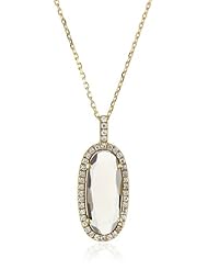 Suzanne Kalan "The Classics" Oval Smokey Quartz Necklace