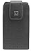 Iphone 5 With Skin Vertical Style Slide In With Flap Case Made In Genuine Leather With Magnetic Closure And Removable Swivel Clip Black