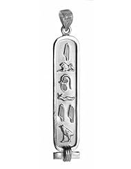 Cartouche Pendant - "I LOVE YOU" in Hieroglyphics - Solid Style