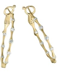 1/2 ct tw Diamond Inside-Outside Hoop Earrings