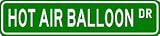 HOT AIR BALLOON Street Sign ~ Custom Aluminum Street Signs