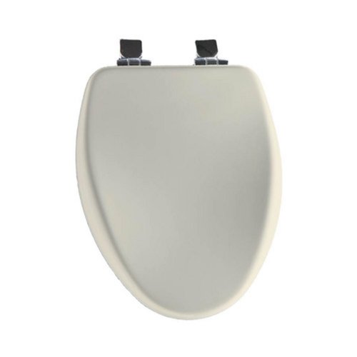 Church 18170NISL 346 Elongated Soft Close Toilet Seat with Nickel