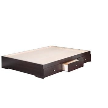 Nexera Pocono 54-Inch Storage Bed Frame, Full, Espresso