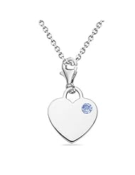 0.11 Cts Tanzanite Solitaire Multi-Purpose Heart Charm Pendant in Silver