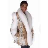 Lynx Jacket - Lynx Fur Jacket with Fox Trim by Jackets