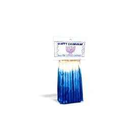 Blue/White Chanukah Candles