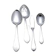 Reed & Barton Hammered Antique 18/10 Stainless Steel 4-Piece Flatware Hostess Set