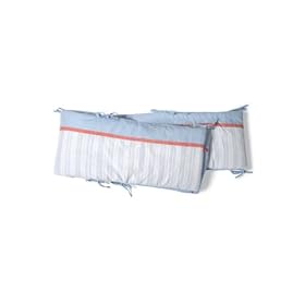 Baby Boum Cotty Blue Collection Playpen Bumper (Blues and Red,75 X 95cm)