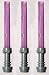 Lego Lightsaber Lot of 3: Frosted Light Purple (rare) Lightsabers with Hilts