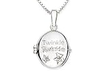 Diamond Twinkle, Twinkle Sterling Silver Pendant w/Chain