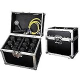 Ata Style 12 Microphone Case for 12 Mics w/ Storage Compartment