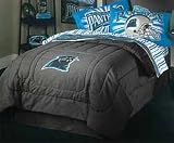 NFL Carolina Panthers - Denim Football Bedding Comforter - Queen Bed