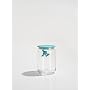 A di Alessi Gianni Glass Jar, Blue Lid, 90 cl, (AMDR05 AZ)
