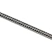 Sterling Silver Black Rubber Cord In Mesh Chain - 16.00 inches