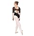 Adult Mesh Sleeve Leotard N8628BLKS Black Small